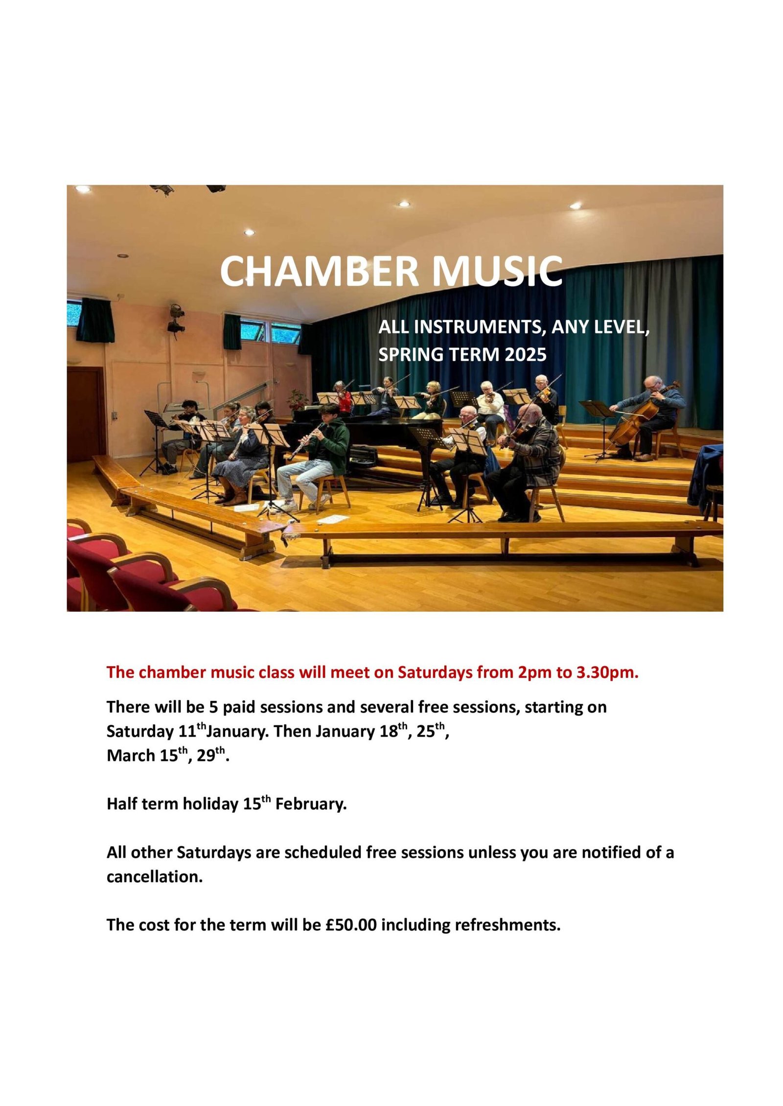 Chamber Music Spring 2025